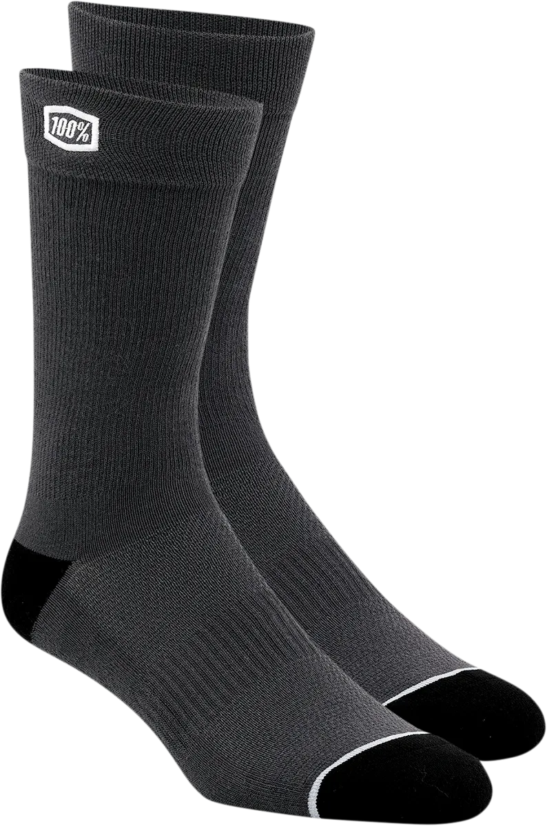 100% Solid Socks - Gray - Large/XL 20050-00003