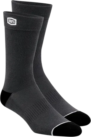 100% Solid Socks - Gray - Large/XL 20050-00003