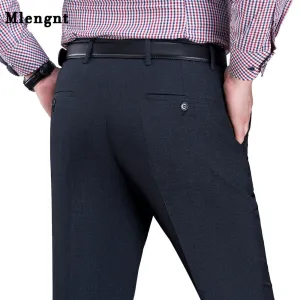 29-44 Men Business Suit Baggy Dress Pants Spring Autumn Male Casual Classic 8 Colors Regular Fit Office Formal Long Trousers