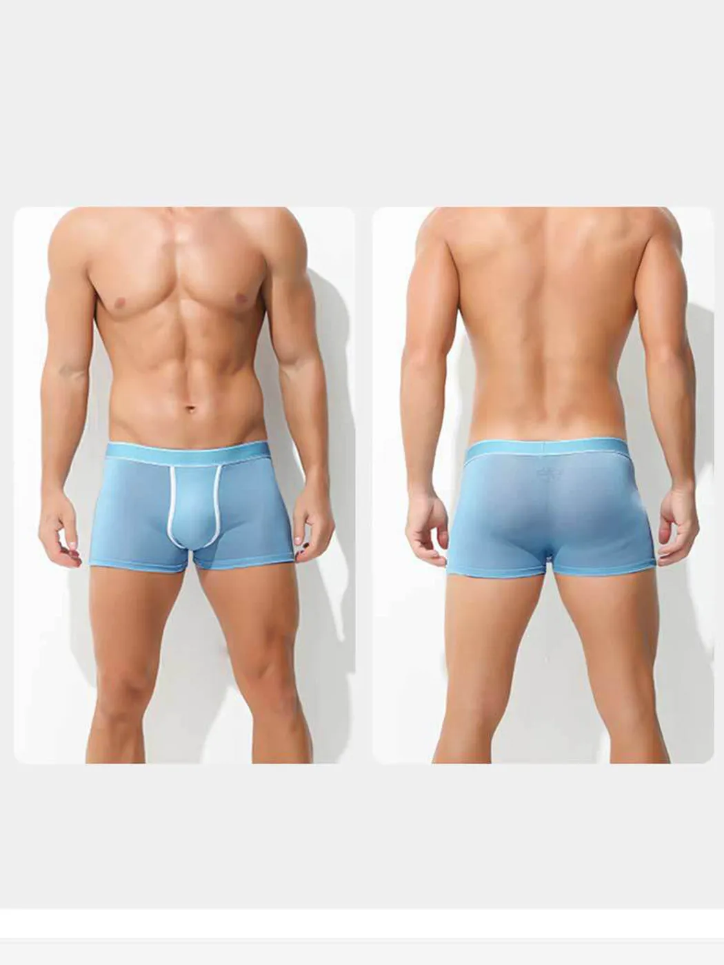 3 Pack Mens Breathable Micro Thin Trunks