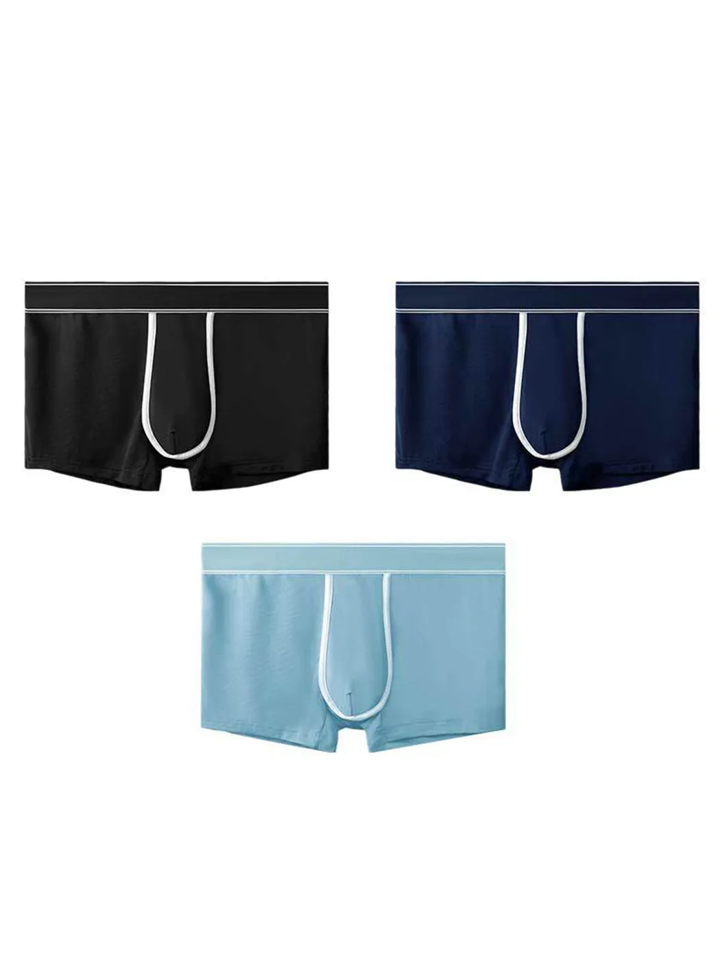 3 Pack Mens Breathable Micro Thin Trunks