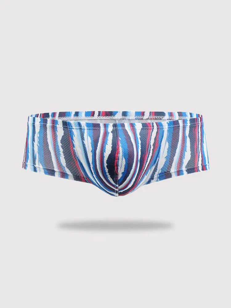 4 Pack Men's U-Pouch Low-Rise Moisture-Wicking Trunks