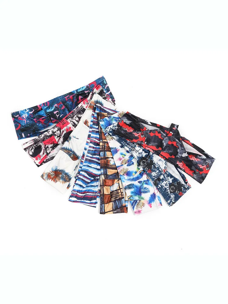 4 Pack Men's U-Pouch Low-Rise Moisture-Wicking Trunks