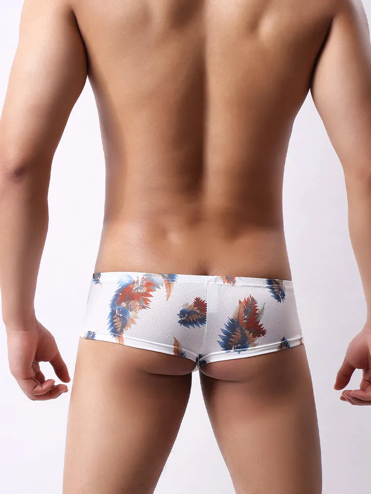 4 Pack Men's U-Pouch Low-Rise Moisture-Wicking Trunks