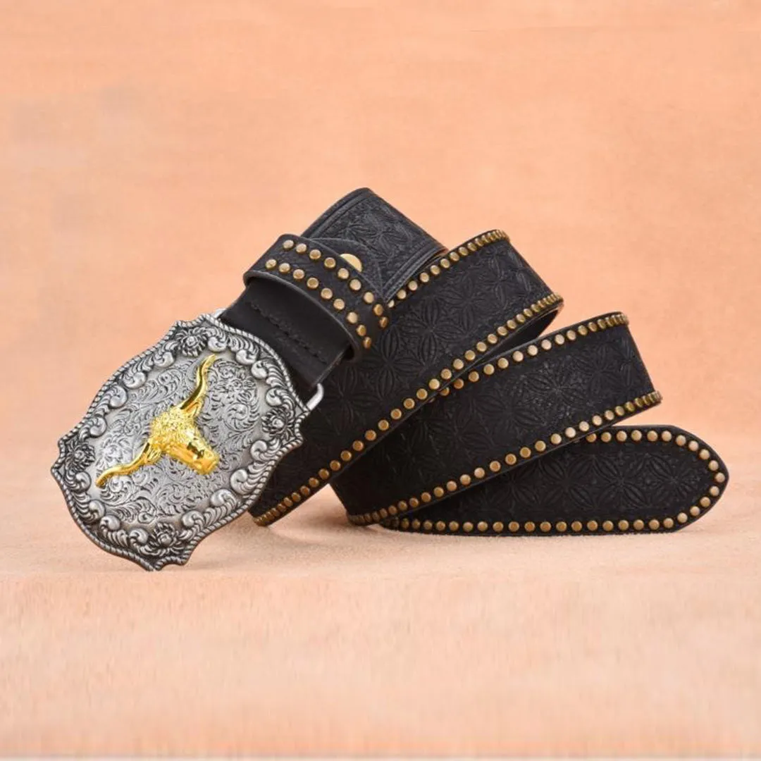 AlliTex Luxe Auto Cowskin Leather Belt