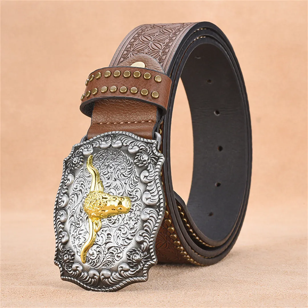 AlliTex Luxe Auto Cowskin Leather Belt