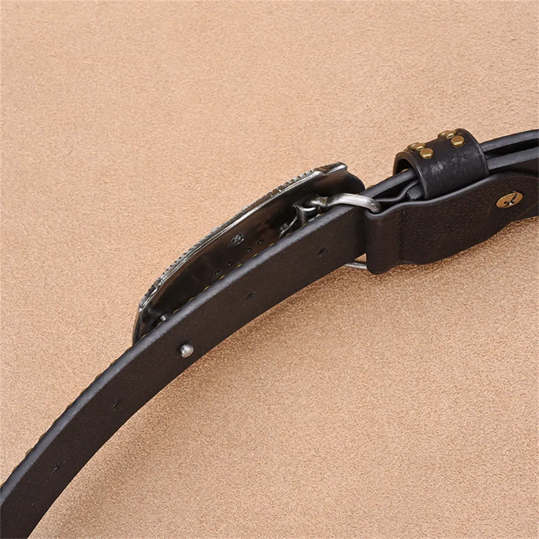 AlliTex Luxe Auto Cowskin Leather Belt