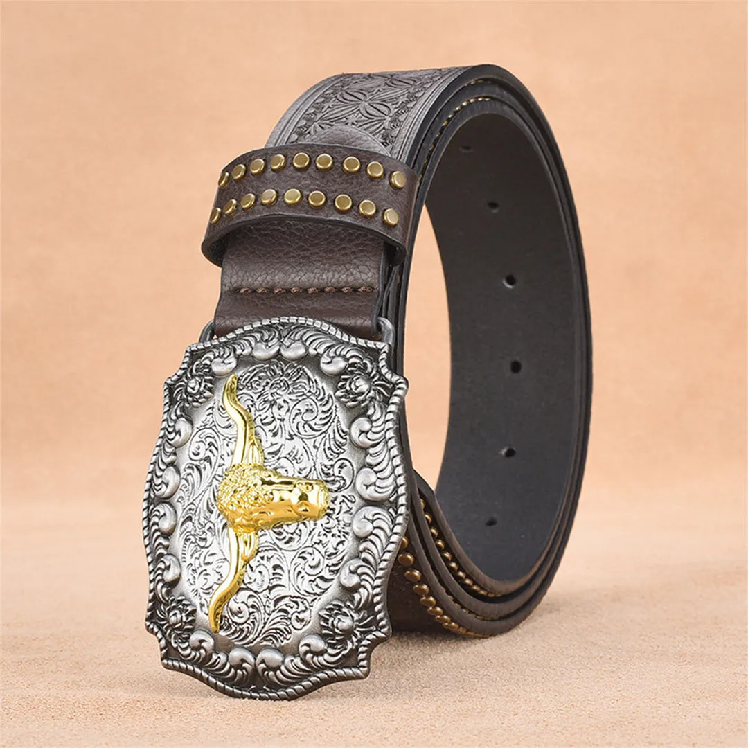 AlliTex Luxe Auto Cowskin Leather Belt