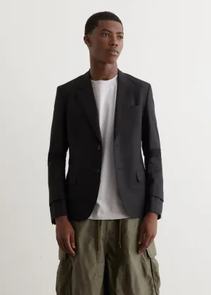 Articulated Wool Stripe Blazer