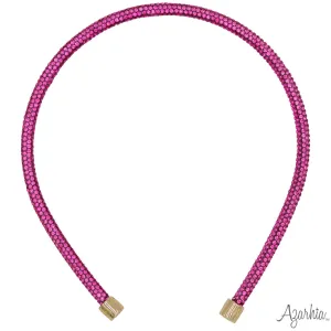 Azarhia Hot Pink Thin Rhinestone Headband
