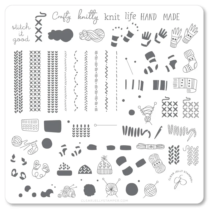Crafty Life (CjS-114) Steel Layered Nail Art Stamping Plate