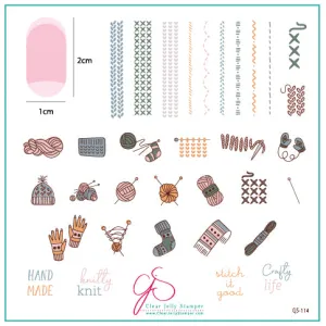 Crafty Life (CjS-114) Steel Layered Nail Art Stamping Plate