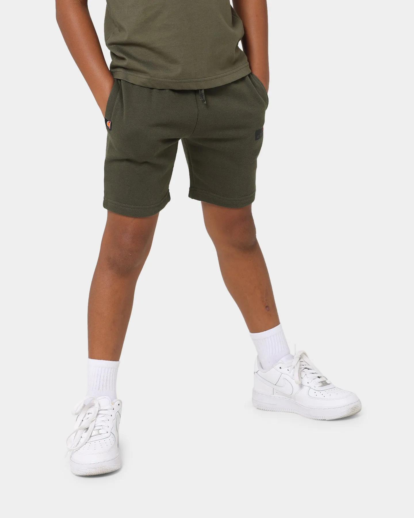 Ellesse Kids' Bravo T-Shirt/Short Set Khaki