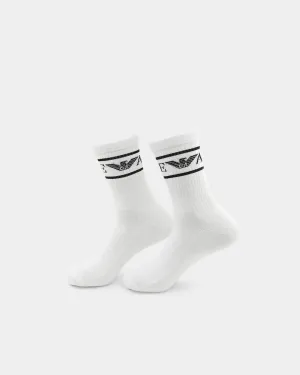 Emporio Armani T50 Socks 2 Pack White