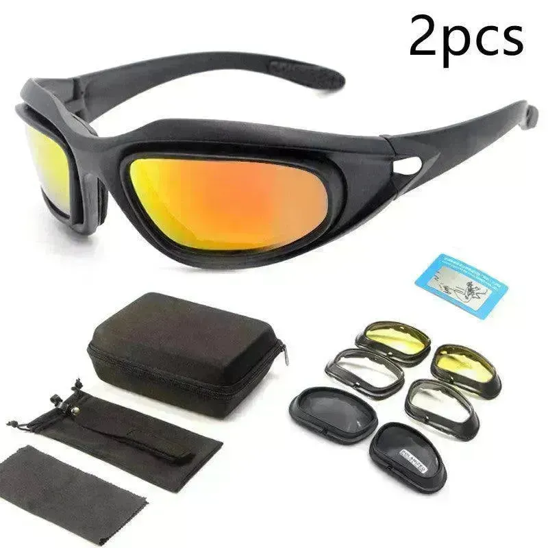 Goggles Polarized Tactical Sunglasses Outdoor Cycling Night Vision Dustproof Sunglasses