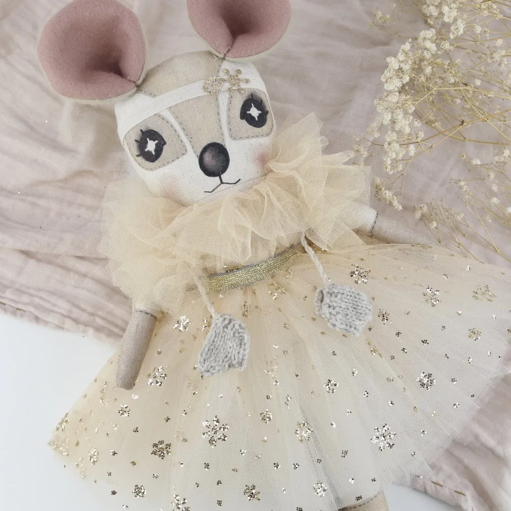 Keepsake Golden Snowflake Sparkle Delphine Dormouse