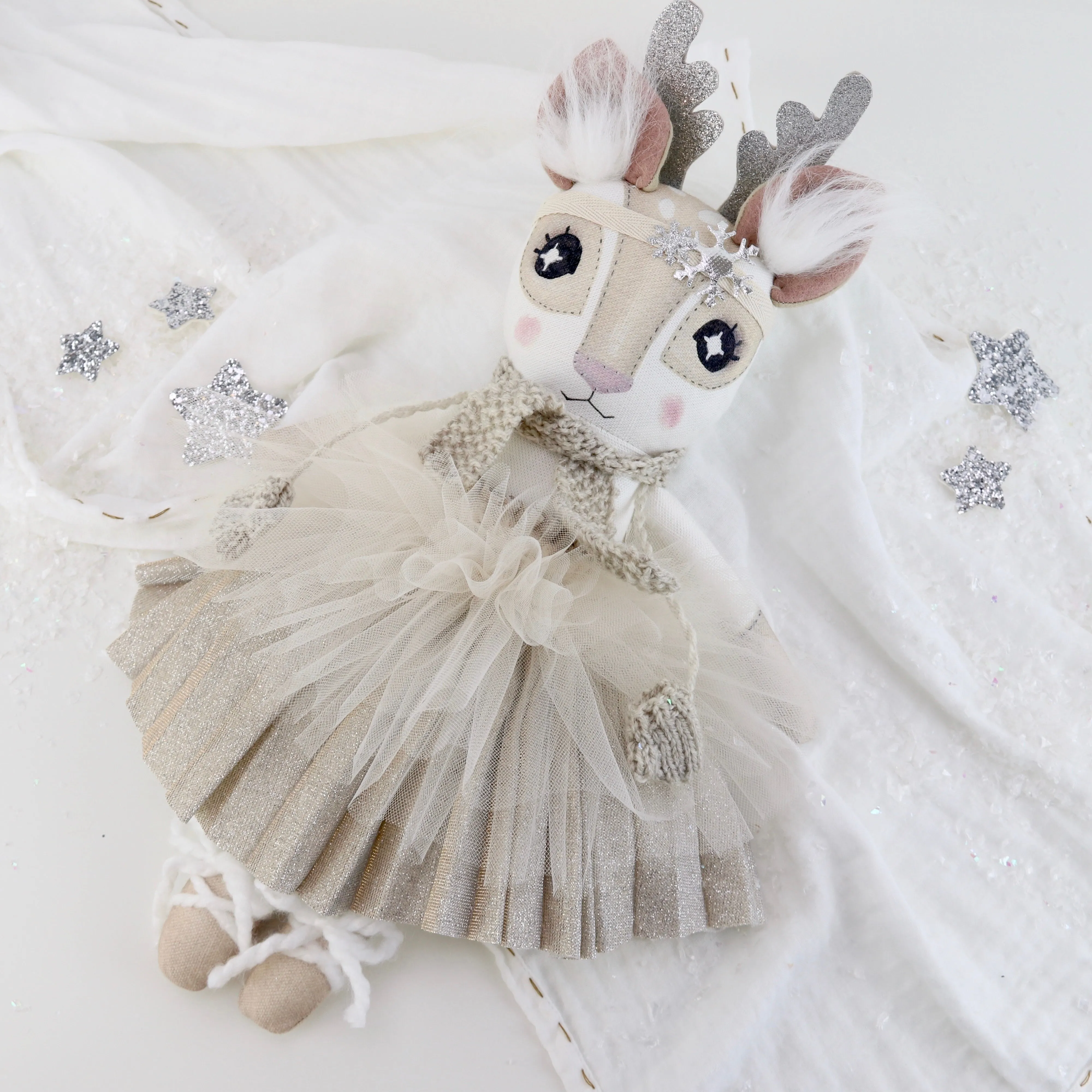 Keepsake Pleated Sparkle Rosalie Reindeer
