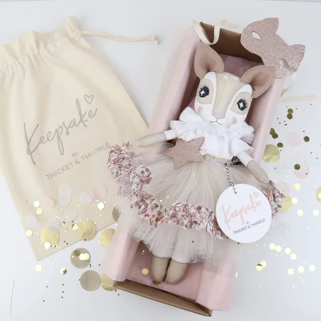 Keepsake Snowflake Sparkle Golden Adeline Arctic Hare