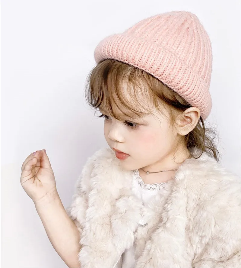 Kids Knitted Beanie (Mint)