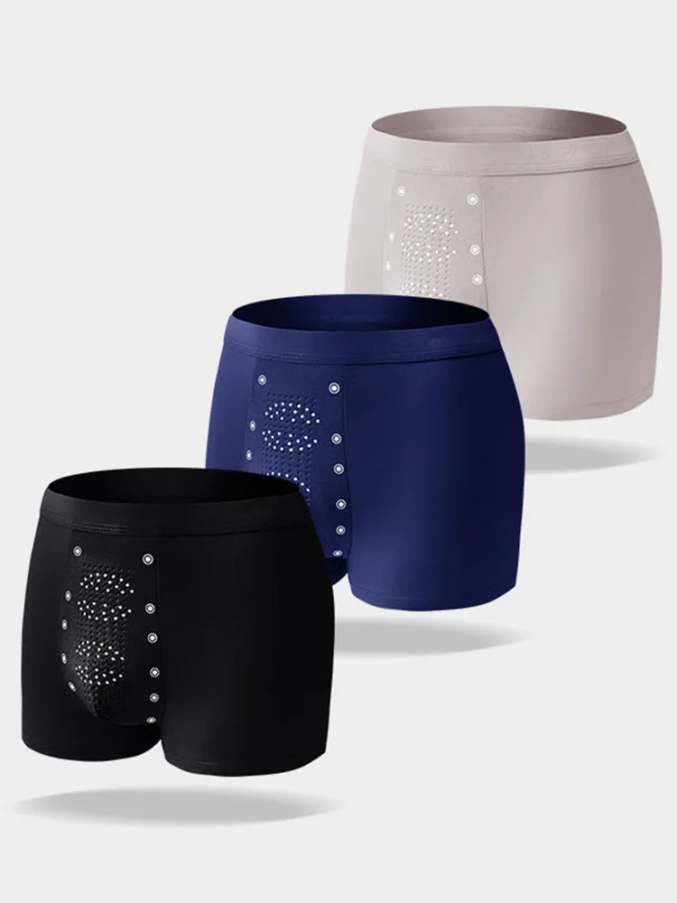 Mens High Elastic Granule Massage Trunks