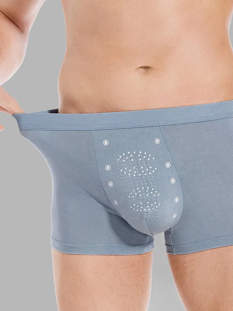 Mens High Elastic Granule Massage Trunks