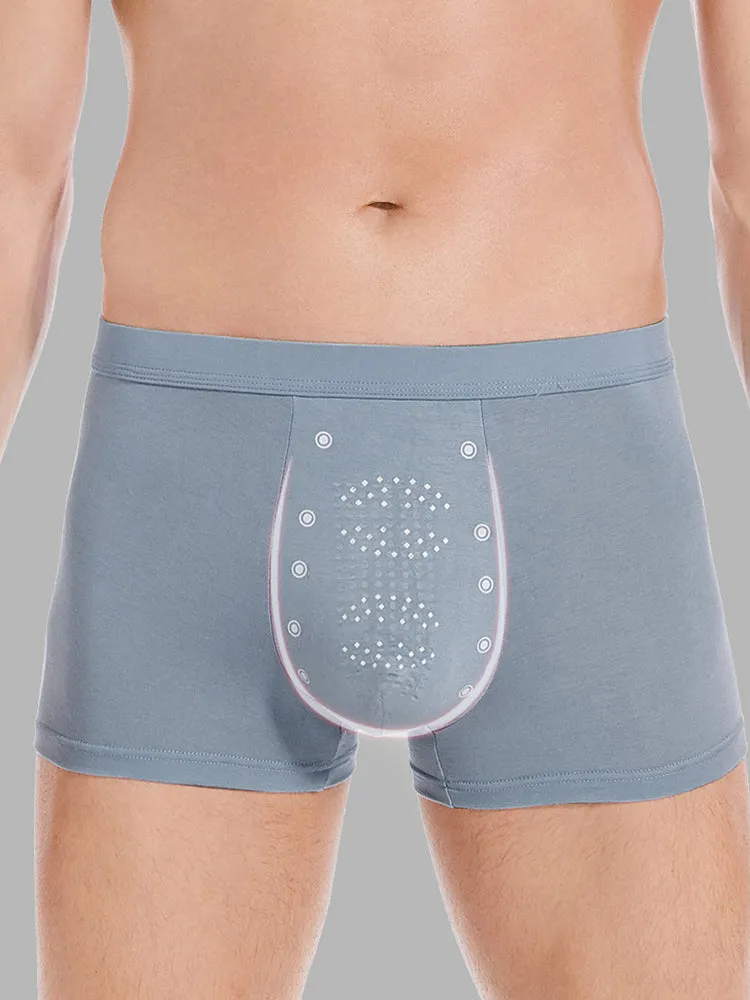 Mens High Elastic Granule Massage Trunks