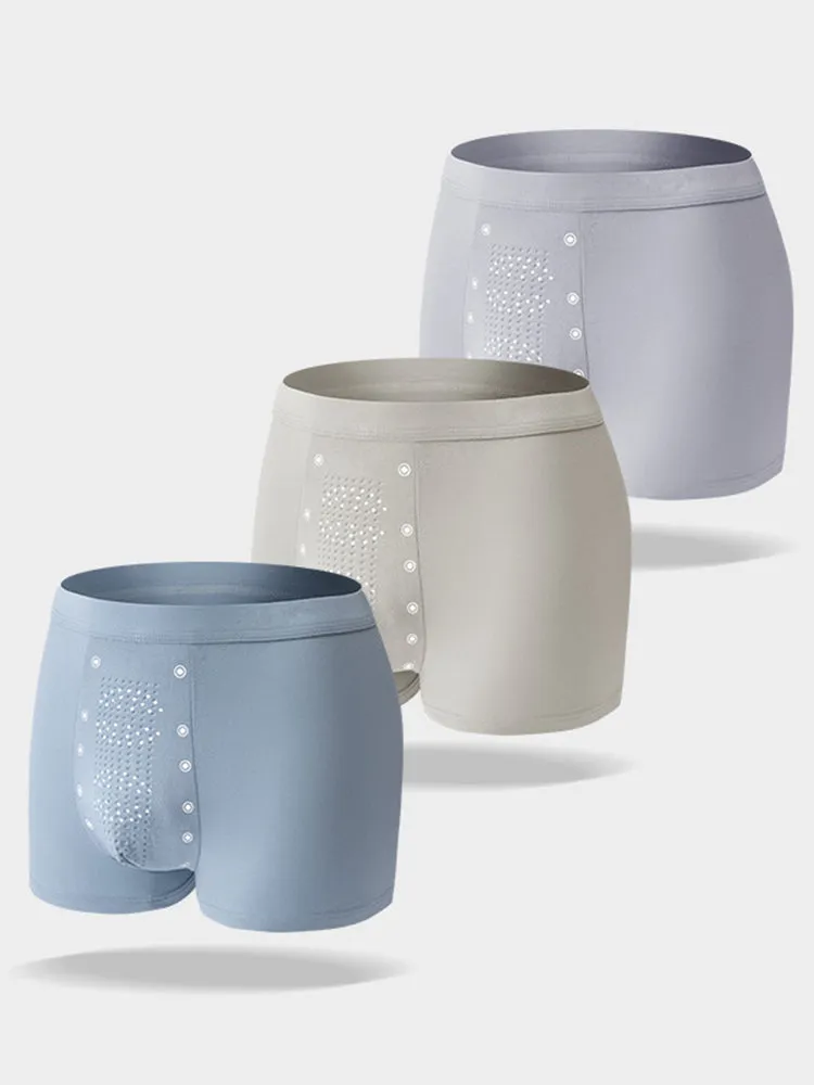 Mens High Elastic Granule Massage Trunks
