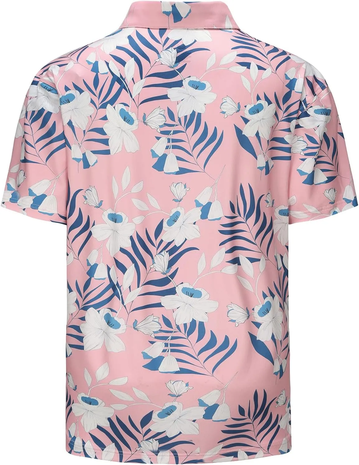 Mens Moisture Wicking Golf Polo Shirts UPF 50  Short Sleeve Shirt M-5XL