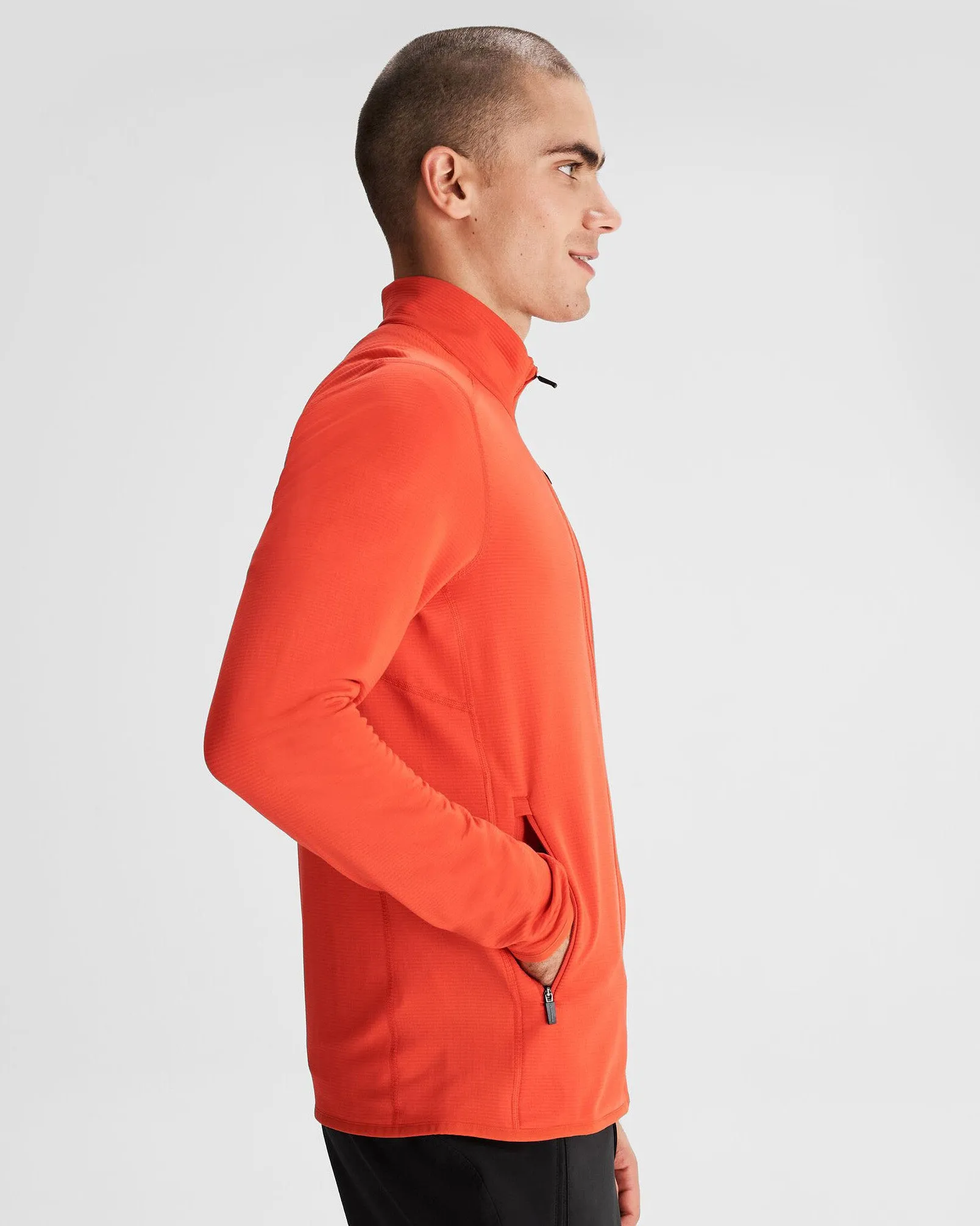 Men's Seeker Fleece Jacket - Hut Orange