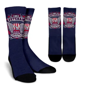 Proud Veteran Crew Socks