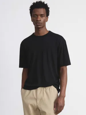 The Relaxed Merino T-Shirt in Black