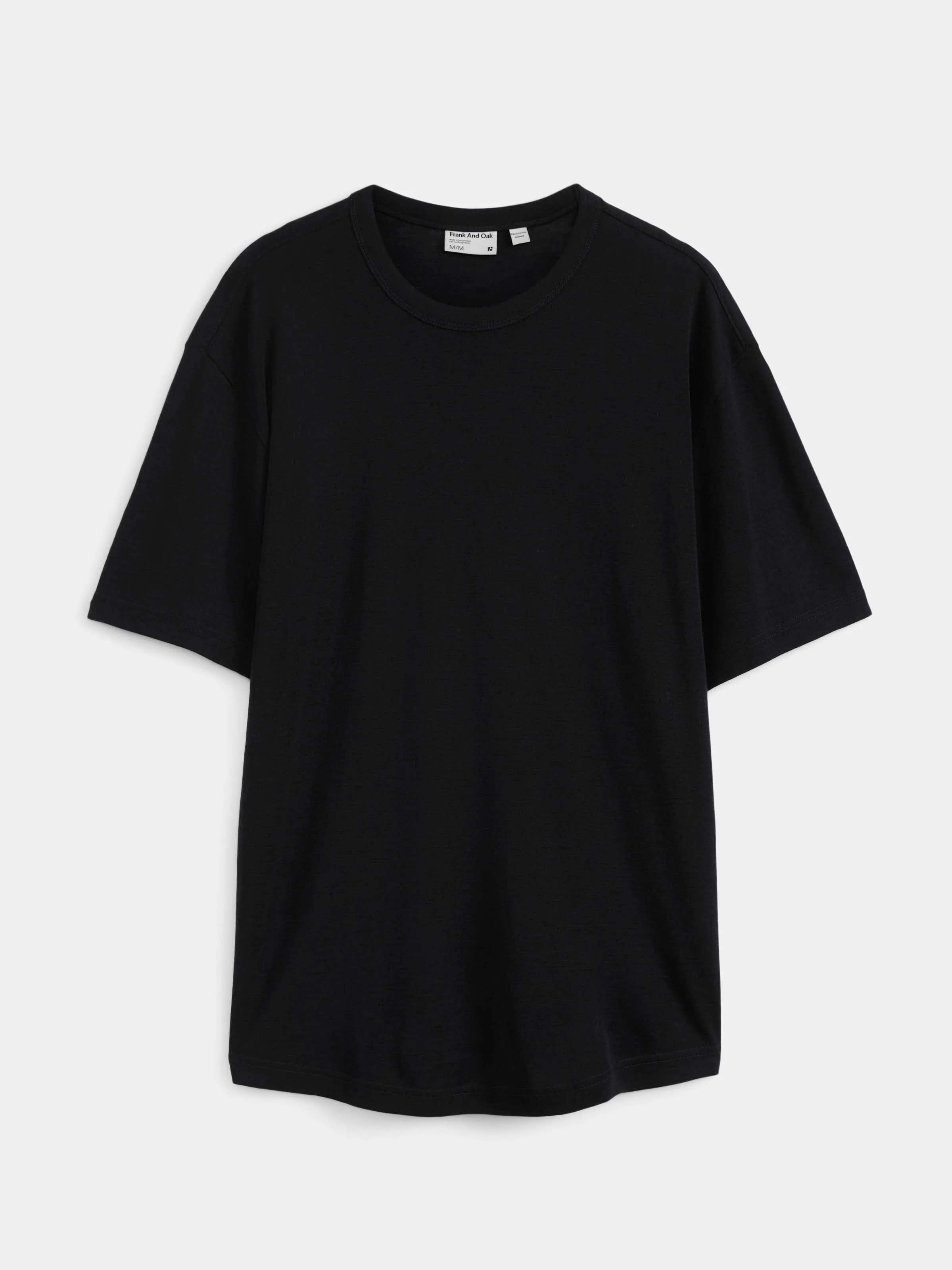 The Relaxed Merino T-Shirt in Black