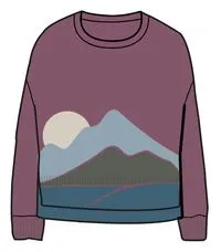 Vista Recycled Knitted Jumper - Rhubarb